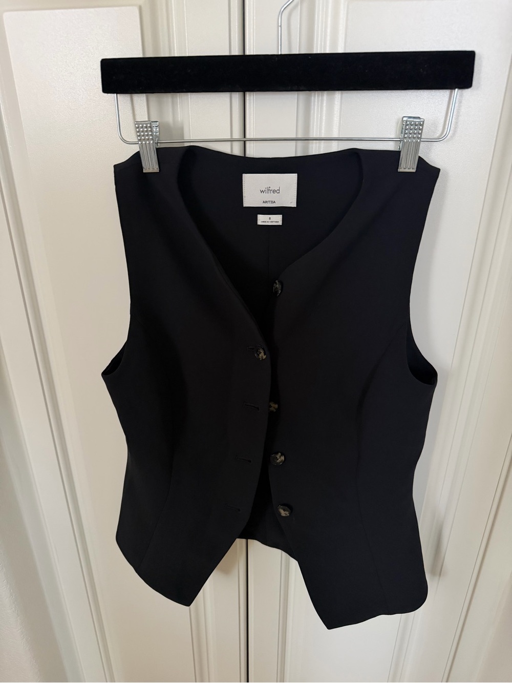 Wilfred Black Tailored Vest - Women's Jacket & Coat ARITZIA